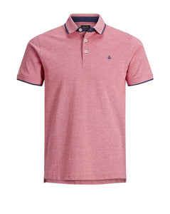 JACK & JONES Paulos Polo Profilo Blu Brick Red Rossa 12136668
