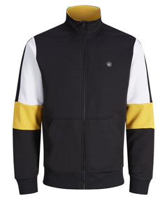 JACK & JONES Out Sweat Zip Felpa Acetato Black Nero 12148727