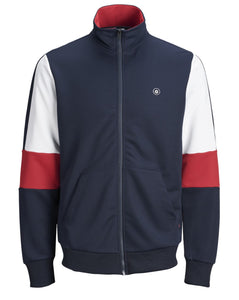 JACK & JONES Out Sweat Zip Felpa AcetatoMaritime Blue Blu Scuro 12148727