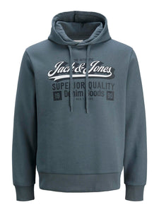 JACK&JONES Felpa con Cappuccio Felpata Jjelogo