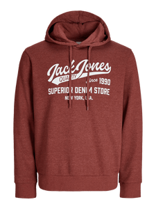 Felpa con Cappuccio Jjelogo con Interno Felpato Regular Fit