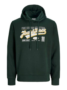 Felpa con Cappuccio Jjelogo con Interno Felpato Regular Fit