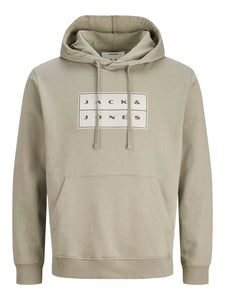 Felpa con Cappuccio interno Felpato Jcofusion Relaxed Fit