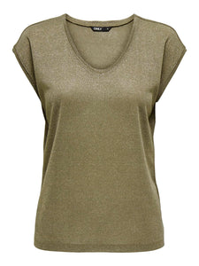 ONLY Onlsilvery Top collo a 