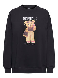 Felpa Onlbila Bear Interno Felpato Regular Fit