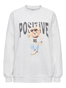 Felpa Onlbila Bear Interno Felpato Regular Fit