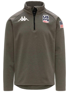 Felpa Mezza Zip 8cento 821 USA