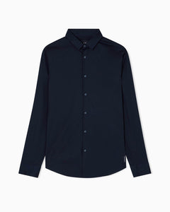 Camicia Classica in Popeline Strecth Slim Fit