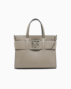 ARMANI EXCHANGE Tote Bag Grande con Doppi Manici e Tracolla