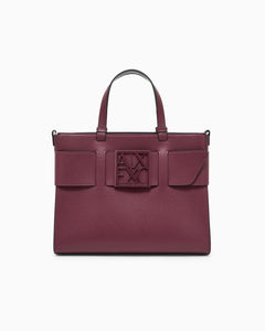 ARMANI EXCHANGE Tote Bag Grande con Doppi Manici e Tracolla