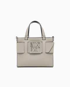 ARMANI EXCHANGE Tote Bag Media con Doppi Manici e Tracolla