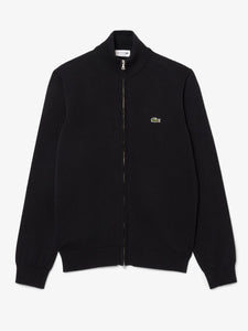 Cardigan in Cotone a Collo Alto con Zip