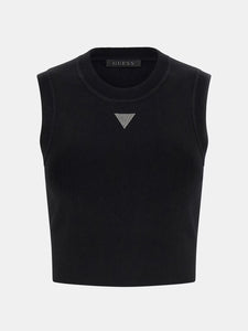 GUESS Top a Logo Triangolo