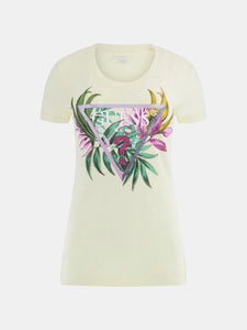 GUESS T-Shirt Slim Fit con Logo Triangolo
