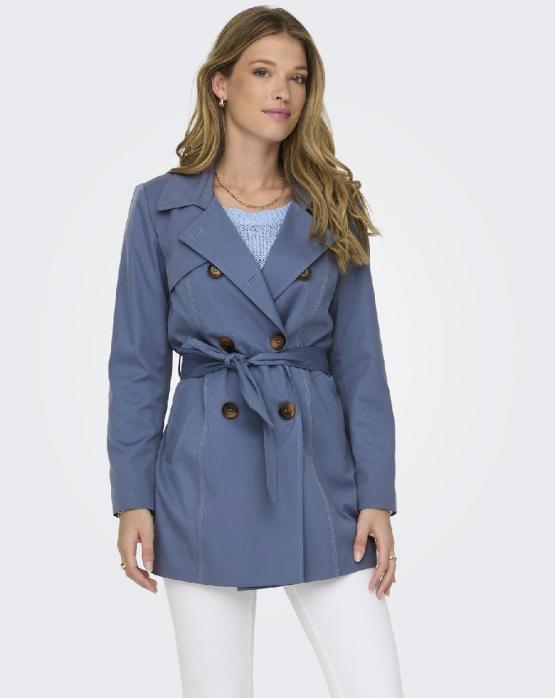 ONLY Jacket trench OnlValerie - Blu