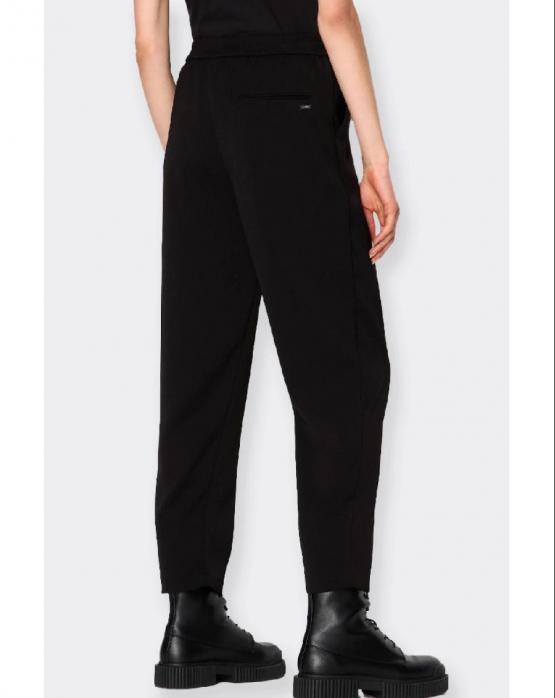 ARMANI EXCHANGE Pantalone Basico con Molla in Vita - Nero